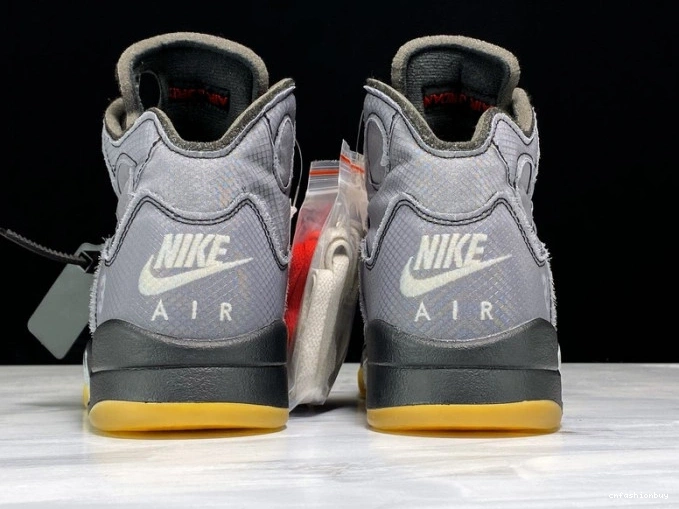 CT8480-001 Black Jordan Air x 5 Off-White 1206